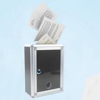 Suggestion Box,Donation Box,Mail Box,Comment Box for Wall or Countertop white