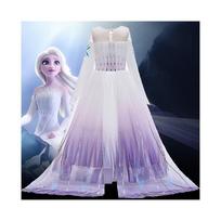 Frozen 2 Karalienės Elzos Kostiumas Vaikams Mergaitėms Šaliai Princesės Cosplay Karnavalinė Suknelė-u 13-14 Years šviesiai mėlyna spalva