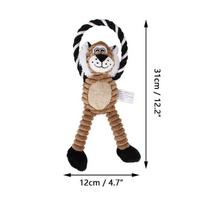 Dog Plush Bite Long-legged Elephant Monkey Lion Anti-grit Teeth Accompany Gift white