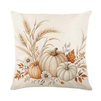 Rudens derliaus šventės vidaus ir lauko dekoracija Sofos pagalvė Pagalvės užvalkalas 45*45cm white
