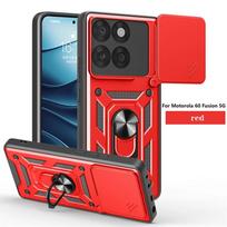 For Motorola Edge 60 Fusion 5G Case Slide Lens Camera Shockproof Armor Phone Case For Moto Edge60 Fusion Ring Holder Back Cover Motorola Edge 60 Fusion
