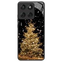 Kalėdinė telefono dėklas Motorola Moto Edge 60 60s 50 Pro Fusion Edge50 X50 Ultra Neo G05 G15 E15 Grūdinto stiklo apsauginis dangtelis Motorola Edge 60 black