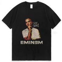 2026 Rapper Eminem T Shirt Women Unisex Fashion Tshirts Hip Hop Tops Tees Rock Camisetas Boy Tees Summer New Unisex Summer Fashion S gray