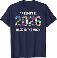 Artemis 2 Back to The Moon 2026 Future Astronaut Space T-Shirt S įvairiaspalvis