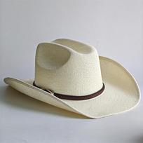 New Summer Straw Cowboy Hat Fashion Machine-woven Wide Brim Hat for Women Men Outdoor Beach Travel Vacation Sun Protection 56-58cm gray