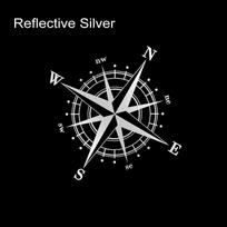 Navigate Compass Car Sticker Window Windshield Reflective Vinyl Decals Truck Motorcycle Vinyl Waterproof Sticker Accessories 15x15cm