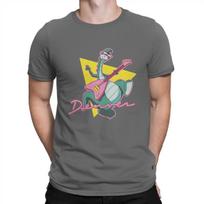 The Last Dinosaur T-Shirt Men Denver Vintage Cotton Tees Crew Neck Short Sleeve T Shirt Birthday Gift Clothes M tamsiai pilka spalva