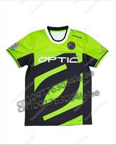 OpTic GAMING Jersey Texas Black 2025 Team Uniform Custom Men Summer Short Sleeve T-shirt For Male Esport Wear Fans Tops S