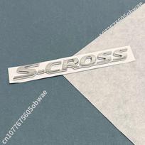 3D ABS Chromo Juodos Raidės Logotipas Emblema Automobilio Galinės Bagažinės Ženklelis Suzuki S-Cross VITARA ALIVIO Lipdukas Aksesuarai white