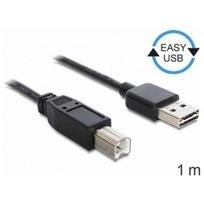 DELOCK DeLOCK Kabel EASY USB 2.0-A> B Plug/ Plug 1m
