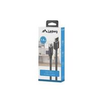Lanberg USB-C - USB-A M/ M 2.0 kabelis 1.8m juodas BOX QC 3.0