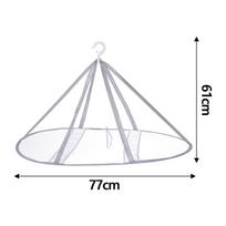 Sweater Drying Rack Mesh Clothes Laundry Hanging Mesh Rack Socks Swimsuit Toys Coat Dress Multipurpose Indoor Outdoor Hanger gray
