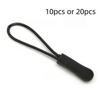 10/20pcs Zipper Pull Puller End Fit Rope Tag Replacement Clip Broken Buckle Fixer Zip Cord Tab Travel Bag Suitcase Tent Backpack 10pcs juoda