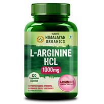 Vlado's Himalayan Organics L-Arginine 1000 Mg Capsules With Chromium Picolinate Energy And Stamina Support 120 Count