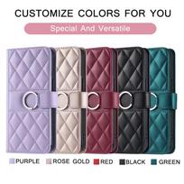 Applicable to Google Pixel 9A leather case Sony Xperia 10VII rhombus small fragrant style card wallet diagonal span case google pixel 8a