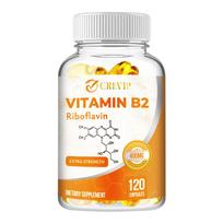 Grynų natūralių B grupės vitaminų kapsulės, 400 mg, maisto papildas, tinka tiek vyrams, tiek moterims. 120*1 white