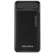 AWEI P6K external battery (power bank) | 20000 mAh | USB-A, Micro USB | black