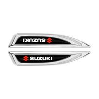 2 vnt. Metaliniai Automobilio Šoninio Sparno Emblemos Lipdukai Ženkliukas Lipdukas Automobilio Aksesuarai Suzuki Ignis Jimny SX4 Samurai Swift Grand Vitara 2pcs black