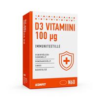 ICONFIT Vitamin D3 for immunity, 4000 IU, 60 caps (4744130010992)