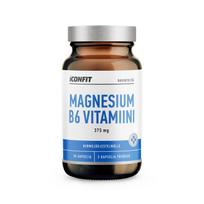 ICONFIT Magnesium + B6 vitamin, 375 mg, 90 caps (4744130013979)