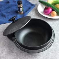 Wutuo Non-Coated Cast Iron Multi-Cooker black
