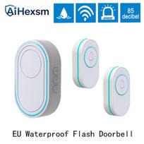 Ultra-Long Range Wireless Doorbell & High Volume Emergency Call Button for Elderly black