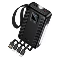 Hoco J173 Jingyao Power Bank | 20,000 mAh | 22.5W | PD, QC | USB-A, USB-C, Lightning, Micro USB | black