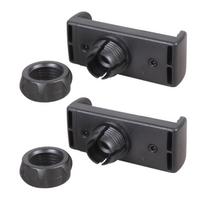 2Pcs Universal 17mm Ball Head Phone Holder Clip Width Adjustable 6-9.5cm Fit 4.5-7 Inch Phones for Live Streaming Tripod Accessories 1 black