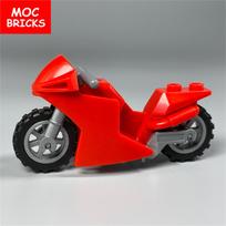 MOC Bricks Motorbike Motorcycle Dirt Bike Ideal For 4cm Figure 50860 DIY Learning-Focused Constructing Blocks Toys Children Gifts black