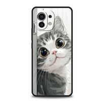 Phone Case Cover for Xiaomi Poco F7 F6 F5 F4 F3 X7 X6 X5 X4 X3 NFC M4 C51 C55 GT Pro 5G Soft TPU Fundas Cartoon Cat Capas Coque Poco F7 Ultra gray