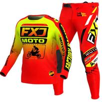 motokroso pavarų komplektas vaikams 4 5 6 7 8 9 10 11 12 13 metų Jaunimas vaikas Motociklas berniukas Mergaitė Jersey Pant Kits lenktyninis kostiumas Visureigis Enduro MX MTB M-22 black