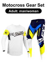 motocross gear set Enduro cross Jersey Pant Kits Racer Gear Set Off-road Mens Kits Women's mountain Downhill Motorcycle MX XL-36 black