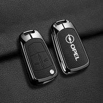 Metalinė Odinė Automobilio Raktų Dėklas Dangtelis Korpusas Opel OPC Vauxhall Astra Corsa Insignia Mokka Encore Vectra Zafira Meriva Priedams
