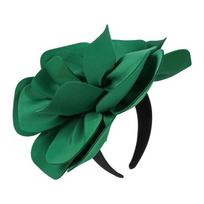 Oversized Fabric Blossom Hairband Women's Dramatic Party Hair Accessories Friendly Headpiece for Photo Props black