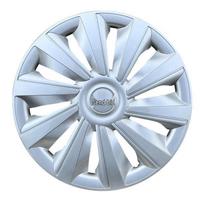 Suderinamas ratlankio dangtelis, skirtas Toyota Corolla, Vios, Yaris, Levin 14/15 colių Storm All Silver 15-inch Enhanced 10-Card white