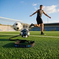 Futbolo Dribliavimo Treneris Žvaigždės Formos Juosmens Diržas Kamuolio Treneris Treniruočių Pagalbinė Priemonė Pririšama Sporto Įranga Vienam Žaidėjui beige