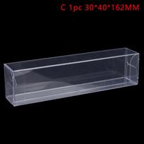 Plastikinė skaidri permatoma PVC dėžutė saldainiams / šokoladui / žaislams / papuošalams / demonstracinėms dėžutėms laikyti, vestuvių vakarėliui, dovanų pakavimo dėžutė 1pc 30*40*162MM black