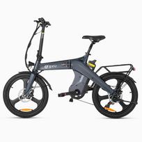 DYU T1 20  elektrinis miesto dviratis, 36V 250W, priekiniai ir galiniai diskiniai stabdžiai, sulankstomas, maksimali apkrova 120 kg. mėlyna-pilka spalva