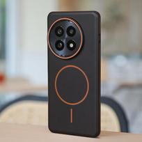 NEYAA OnePlus 13 dėklas Pilnas apsaugos dangtelis Atsparus smūgiams Matinis Atsparus pirštų atspaudams Plonas Magnetinis Odos pojūtis Paprastas Aukščiausios kokybės Unisex Grafito juodas