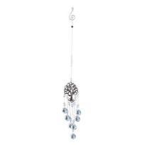 Yousheng Tree of Life Faux Crystal Suncatcher Decoration Indoor Outdoor Natural Stone Tree Window Hanging Ornament Rainbow Maker Pendant white