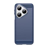 For Huawei Pura 80 Case Huawei Pura 80 Pura 80 Pro+ Ultra Cover Shockproof Anti-Slip Luxury Brushed TPU Protective Phone Cover Huawei Pura 80 mėlyna