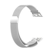 Milanietiškos kilpos dirželis, skirtas Huawei Band 7 6/6 Pro huawei band6 išmaniajai laikrodžiui correa Metalinis nerūdijančio plieno apyrankė Honor Band 6 Dirželis For Huawei Band 6 sidabras