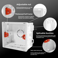 Jungiklio Lizdo Dėžutė Atlectric Montavimo Kasetė Jungiamoji Paslėpta Vidinis Montavimas Sieninė Dėžutė Kasetės Tipas 86mm Balta Other