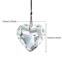 Crystal Hanging Decoration Ab Colorful Crystal Heart Suncatcher Rainbow Maker Decoration Multicolored Crystal Window Pendant skaidri
