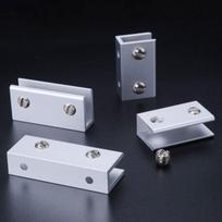 Aliuminio lydinio stiklo laikiklis Sidabrinis Atsparus rūdijimui Vyno spintos pertvaros laikiklis Didelė laikomoji galia 22.5.x20mm-8.6mm
