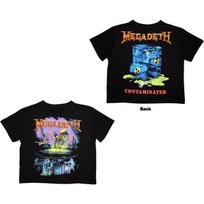 Megadeth 'Contaminated' Moteriškas trumpas topas - NAUJAS OFICIALUS 2XL