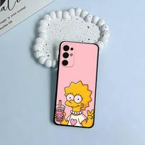 Simpsons-Funny Cartoon Phone Case For Samsung S25,S24,S21,S22,S23,S30,Ultra,S20,Plus,Fe,Lite,Black Soft Silicone Samsung S21Ultra