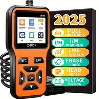 Obd2 Scanner Diagnostic Tool, Auto Check Engine Code Reader with Reset Function, Enhanced Obdii/Eobd Car Scan Tool geltona
