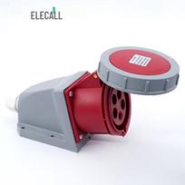 ELECALL 32A IP67 Industrial Connector Surface Mounted Socket 380V
