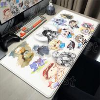 Gift Cute Columbina Sandrone Large Gaming Mouse Pad Desk Pad Genshin Impact Computer Mousepads Gaming Carpet xmm Mouse Mat 800x300x2mm white